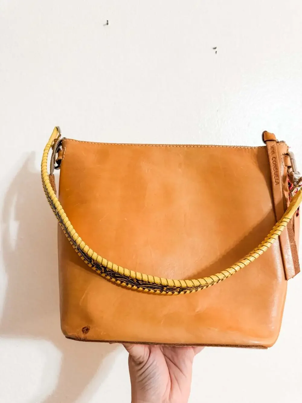 Set of Consuela Leather Diego Hobo Bag and 3 Interchangeable Straps